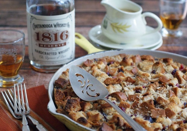 Cranberry & Coconut Bread Pudding with Chattanooga Whiskey Sauce Cranberry & Coconut Bread Pudding with Chattanooga Whiskey Sauce