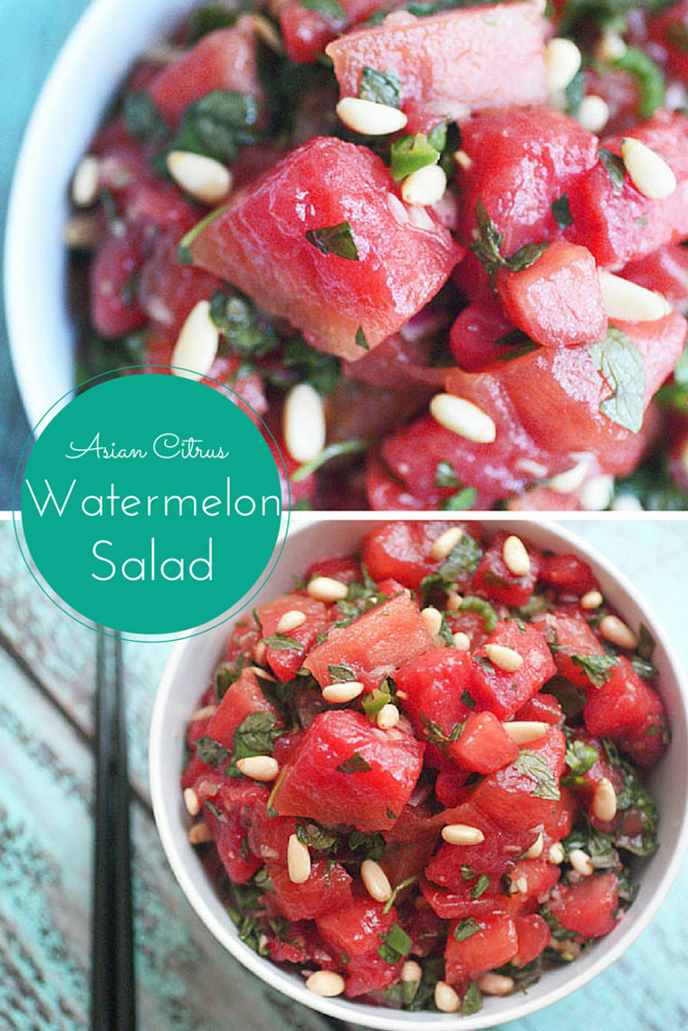 Asian Citrus Watermelon Salad recipe from This Mama Cooks! On a Diet Asian Citrus Watermelon Salad recipe from This Mama Cooks! On a Diet