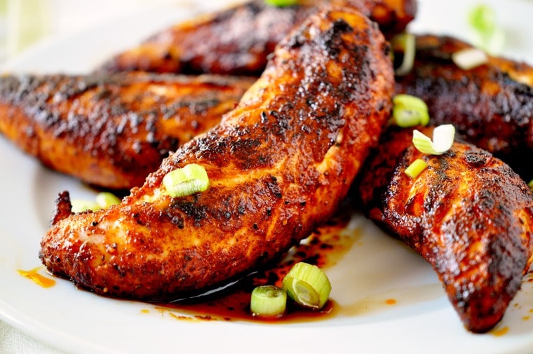  low fat Blacken Chicken Tender recipe at This Mama Cooks! On a Diet
