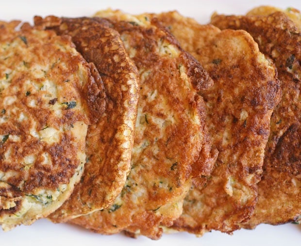 Gluten Free Zucchini Pancakes This Mama Cooks! On a Diet™