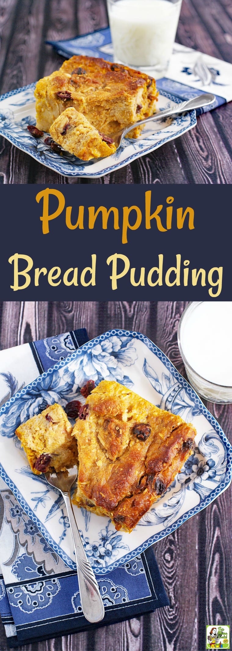 The Best Pumpkin Bread Pudding Ever! This pumpkin cranberry bread pudding can be made gluten free and dairy free. Make a dish of this easy pumpkin bread pudding recipe for Thanksgiving breakfast or brunch. #dessert #glutenfree #dairyfree #pumpkin #cranberry #coconut #easyrecipe #thanksgiving #breadpudding #pumpkindessert #pumpkinrecipe