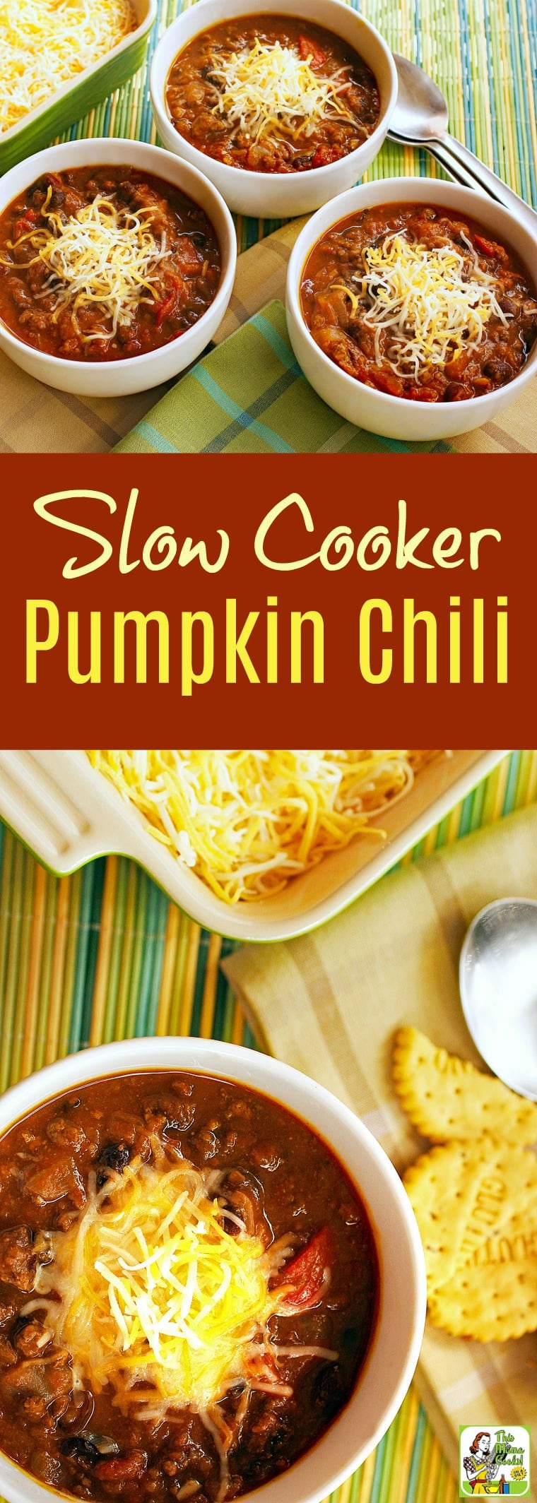 Looking for healthy slow cooker chili recipes? Try this slow cooker pumpkin chili recipe! Easy to make, naturally gluten-free and healthy!