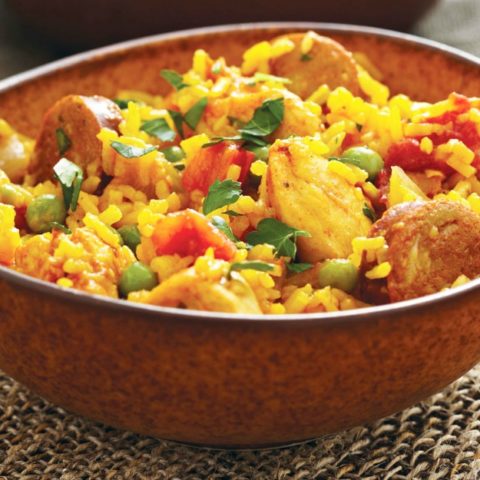 Chicken and Sausage Paella Recipe
