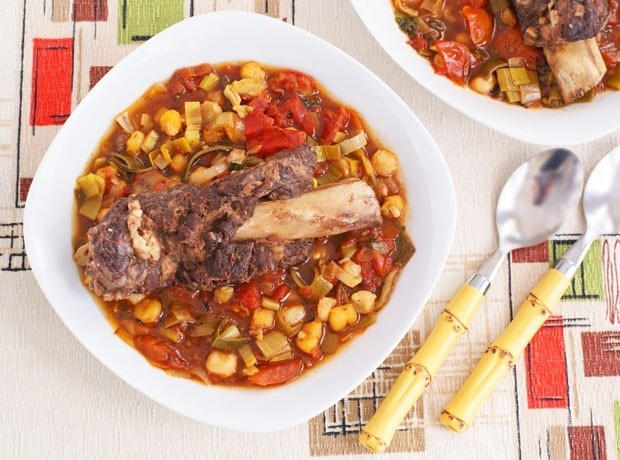 Braised Not-So-Short Short Ribs with Hominy Stew from A New Turn in the South | At This Mama Cooks! On a Diet - thismamacooks.com Braised Not-So-Short Short Ribs with Hominy Stew from A New Turn in the South | At This Mama Cooks! On a Diet - thismamacooks.com