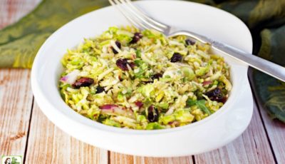 Brussel Sprouts Salad with Cranberries