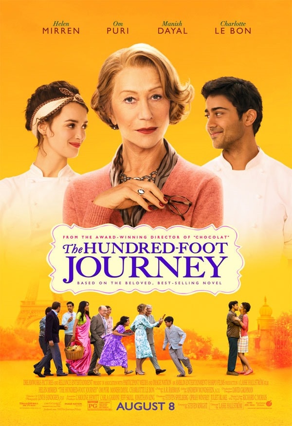 Poster for The Hundred-Foot Journey movie.