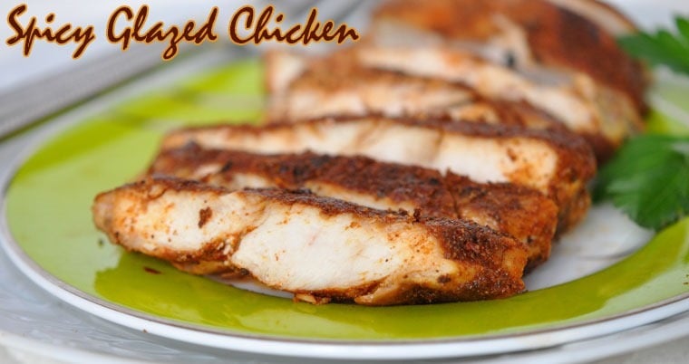 Spicy Glazed Chicken at This Mama Cooks! On a Diet - thismamacooks.com Spicy Glazed Chicken at This Mama Cooks! On a Diet - thismamacooks.com