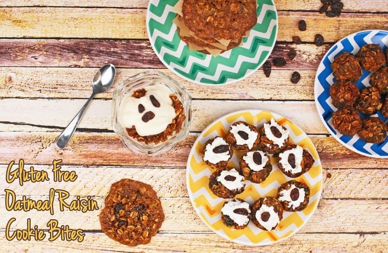 Gluten Free Oatmeal Raisin Cookie Bites at This Mama Cooks! On a Diet - thismamacooks.com Gluten Free Oatmeal Raisin Cookie Bites at This Mama Cooks! On a Diet - thismamacooks.com