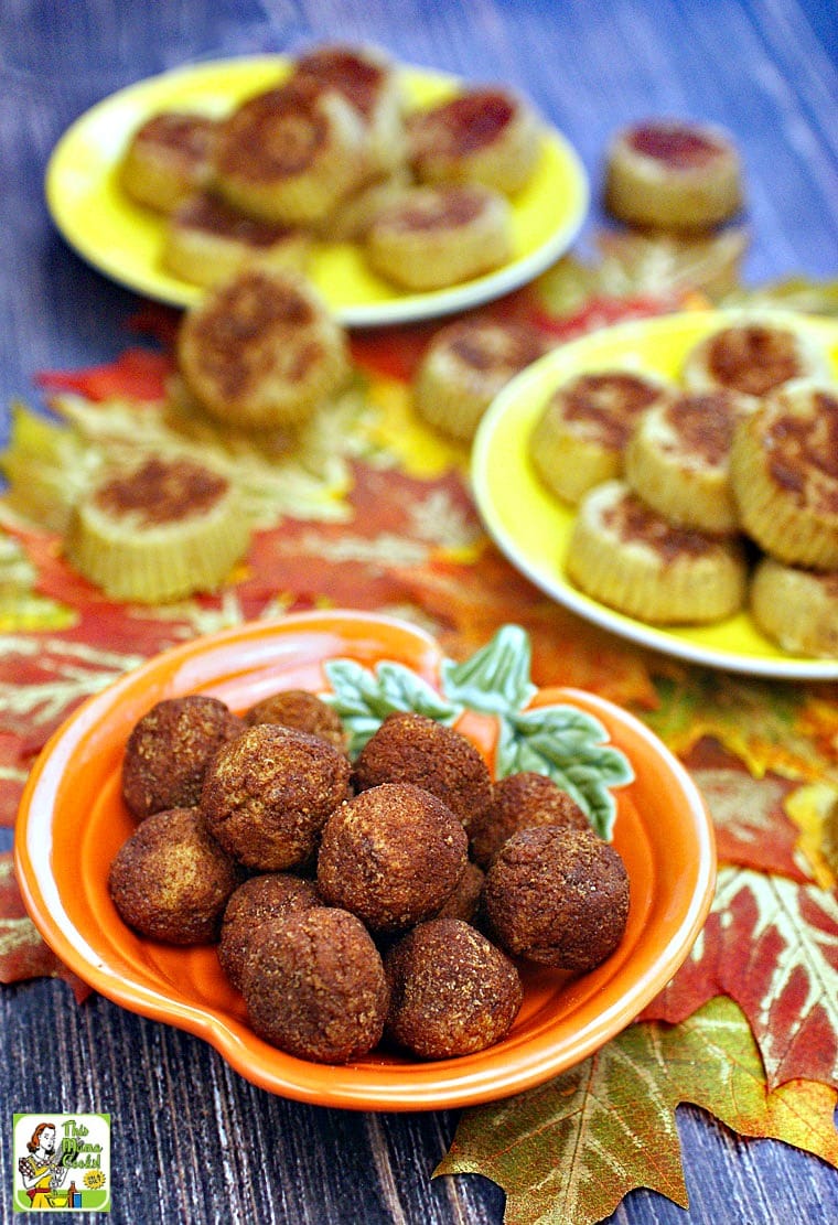 A dish of Dairy Free Pumpkin Fudge.