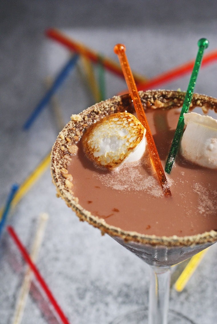 Dairy Free S'mores Martinis