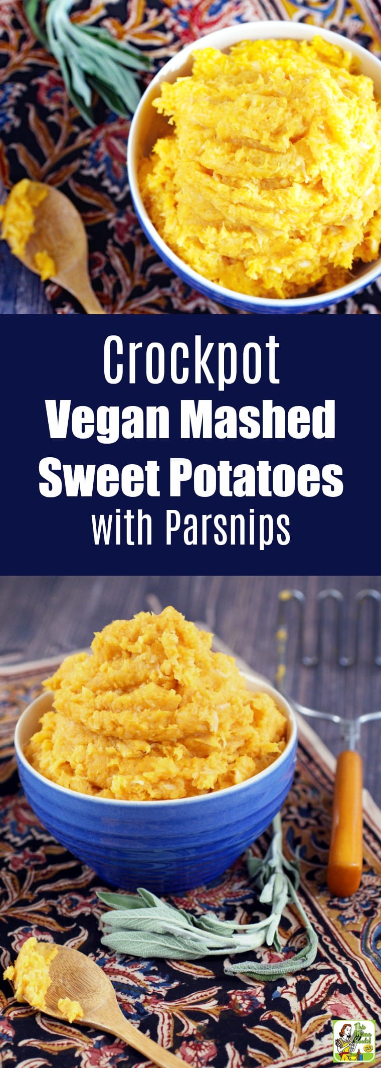 Crock-Pot Vegan Mashed Sweet Potatoes with Parsnips Recipe