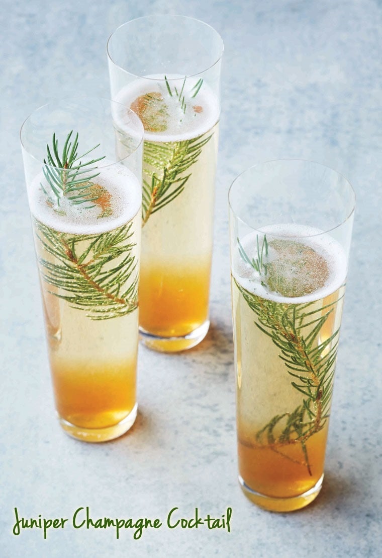 Ringing the New Year in with a Juniper Champagne Cocktail This Mama
