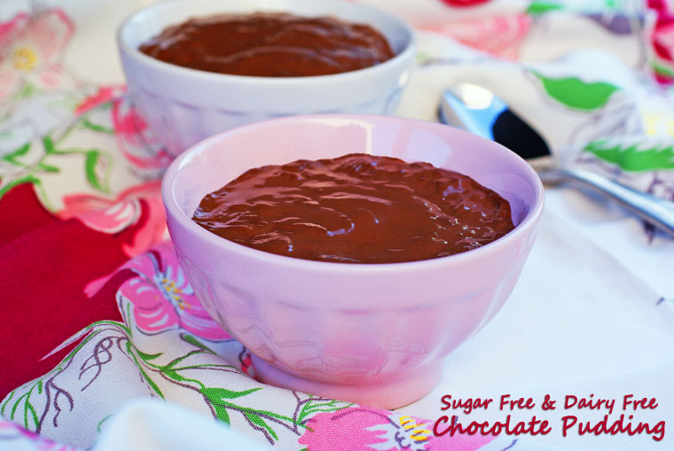 Sugar Free & Dairy Free Chocolate Pudding