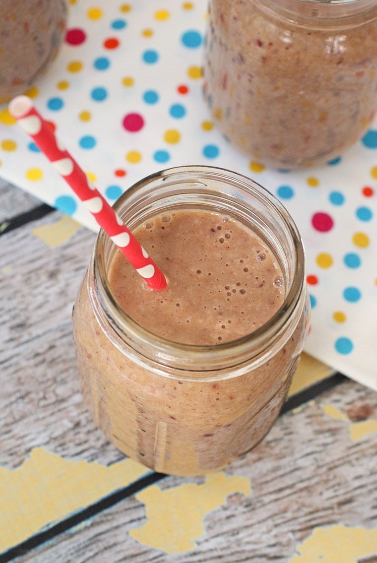 Dairy Free Oatmeal Fruit Smoothie This Mama Cooks! On a Diet™