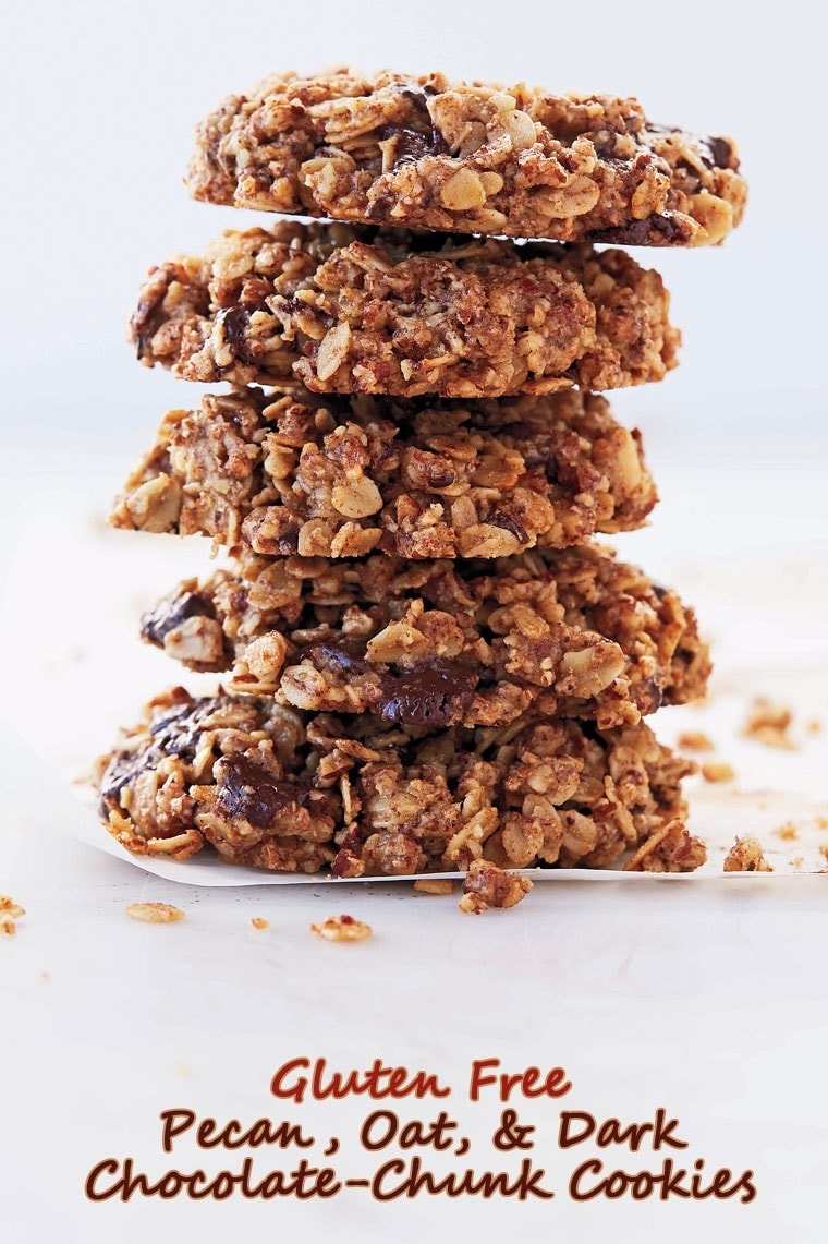 Get the recipe for Gluten Free Pecan, Oat, and Dark Chocolate-Chunk Cookies at This Mama Cooks! On a Diet Get the recipe for Gluten Free Pecan, Oat, and Dark Chocolate-Chunk Cookies at This Mama Cooks! On a Diet