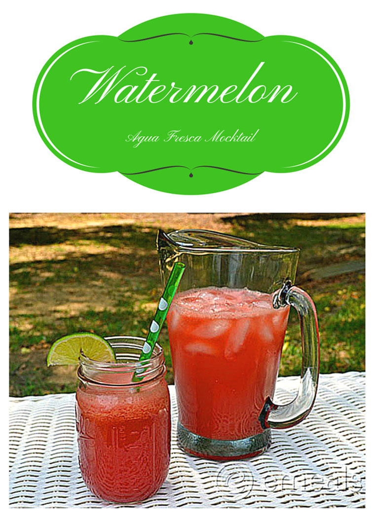 Watermelon Agua Fresca Mocktail This Mama Cooks! On a Diet™