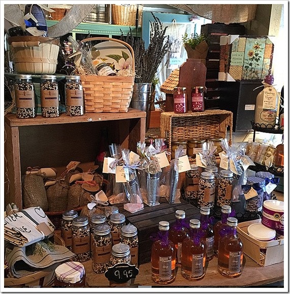 Some of the items for sale at the locally sourced Temecula Lavender Company.