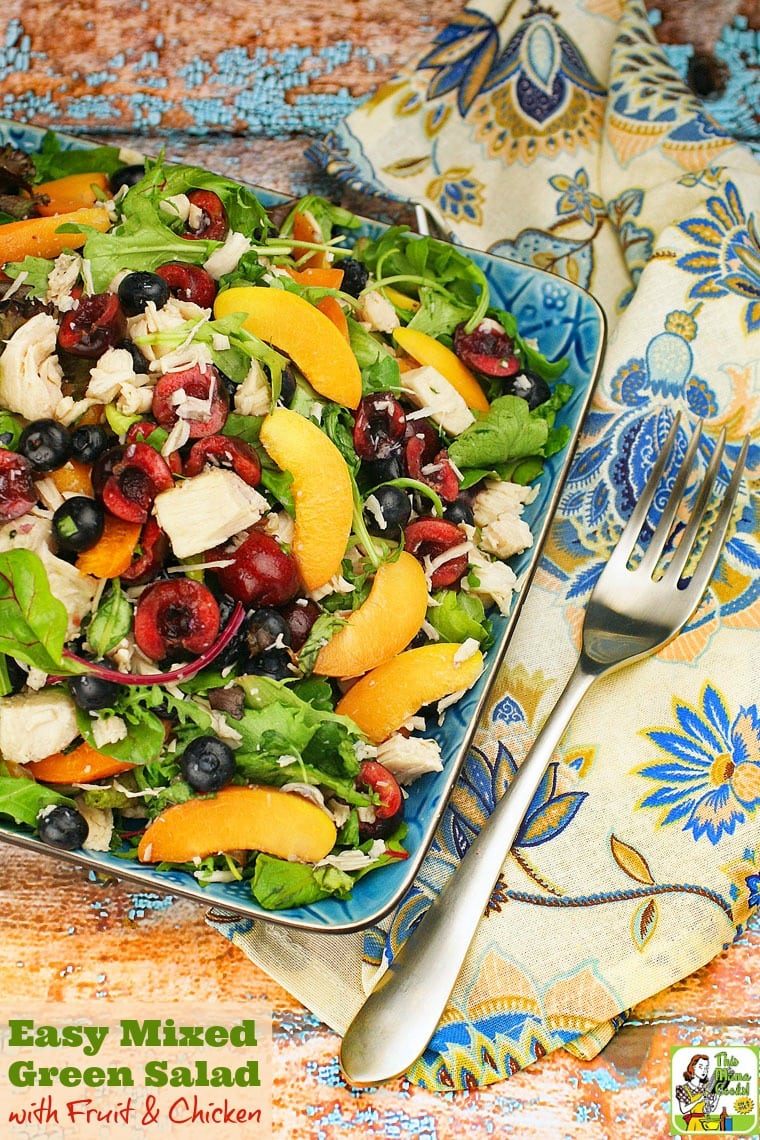 Chicken Salad with Blueberries, Cherries & Apricots