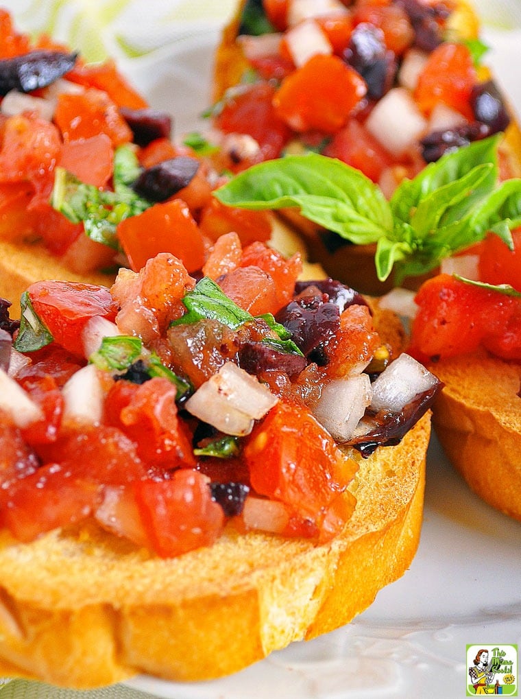 Tomato Bruschetta Appetizer Recipe This Mama Cooks! On a Diet