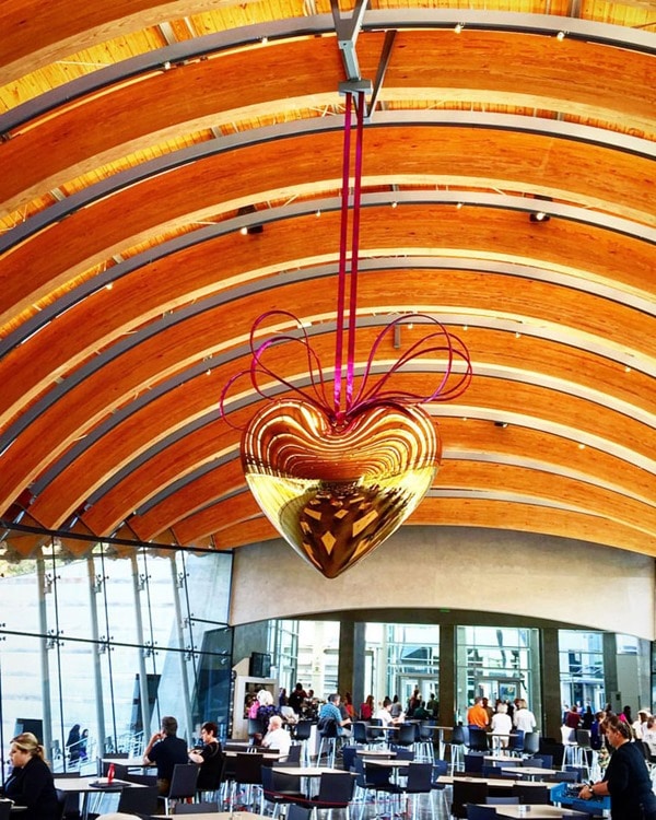 Eleven Restaurant, Crystal Bridges American Art Museum, Bentonville, Arkansas in Northwest Arkansas.