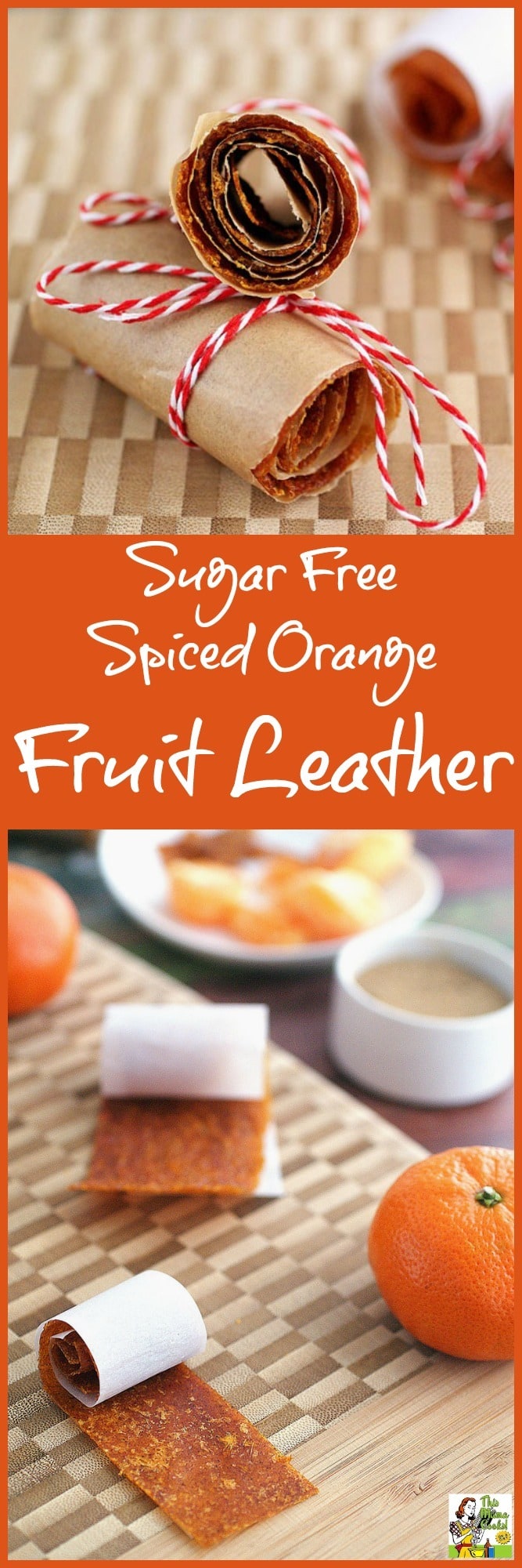 Make this Sugar Free Spiced Orange Fruit Leather recipe as an alternative to store bought foot roll up candy snacks. Click to learn how to make this easy fruit leather recipe in a fruit hydrator or oven.