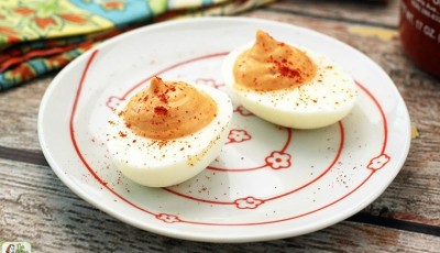 Sriracha Deviled Eggs