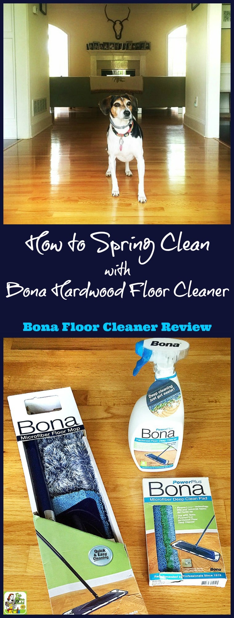 Got hardwood floors? Learn how to spring clean with Bona hardwood floor cleaner - a Bona floor cleaner review. Find out where to buy Bona hardwood floor cleaner and supplies.