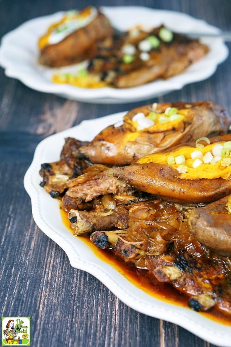 Slow Cooker BBQ Pork Ribs with Sweet Potatoes This Mama Cooks! On a Diet™