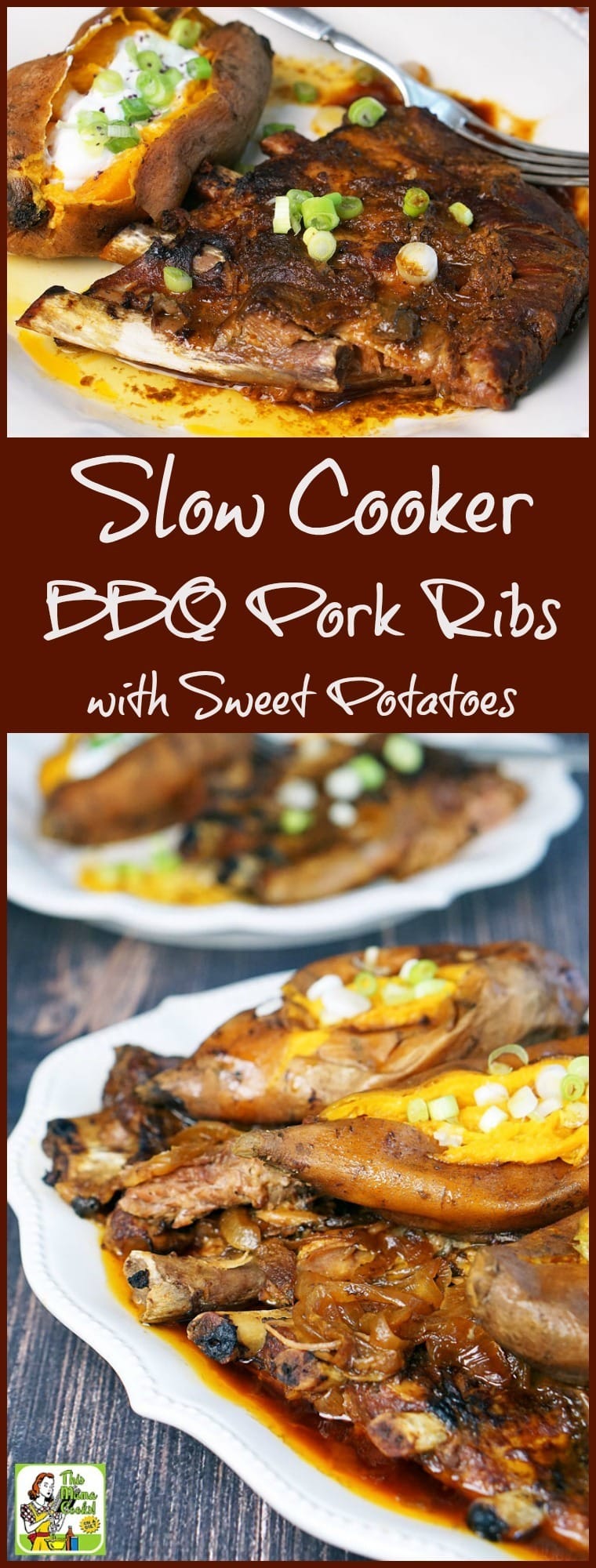 Slow Cooker BBQ Pork Ribs with Sweet Potatoes This Mama Cooks! On a Diet™