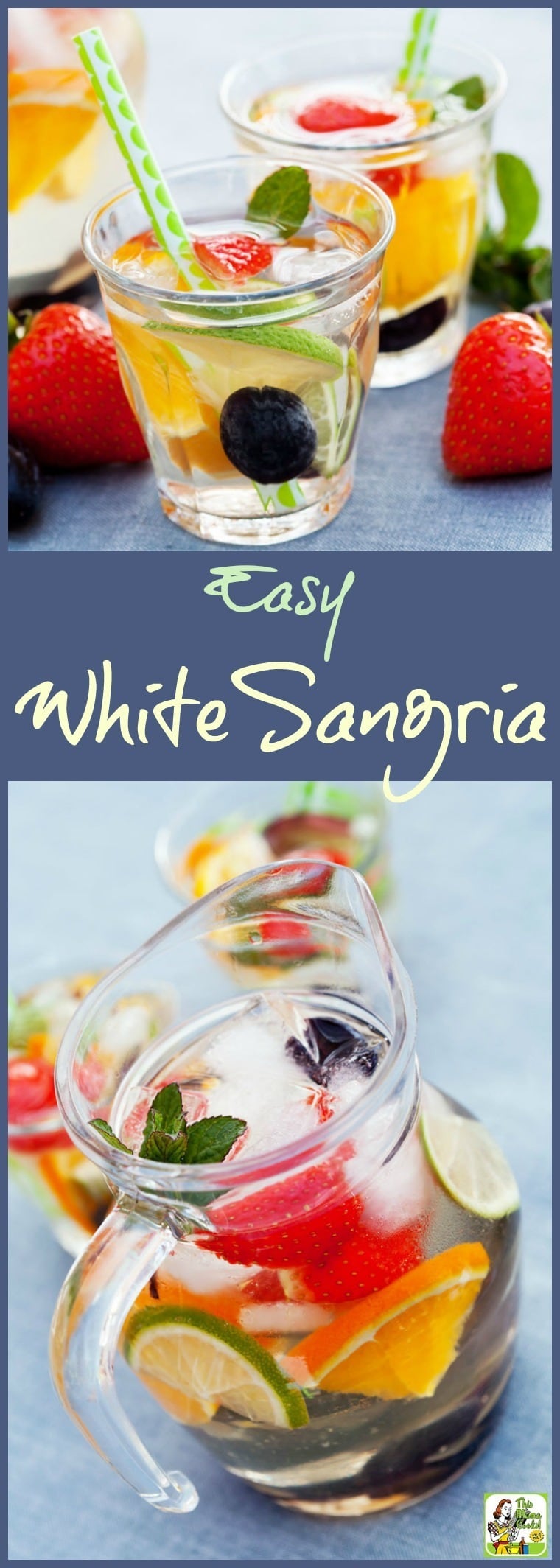 Easy White Sangria This Mama Cooks! On a Diet™