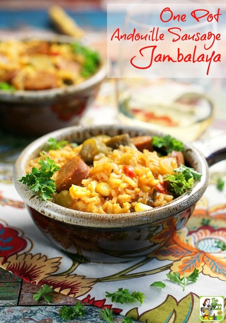 One Pot Andouille Sausage Jambalaya This Mama Cooks! On a Diet™