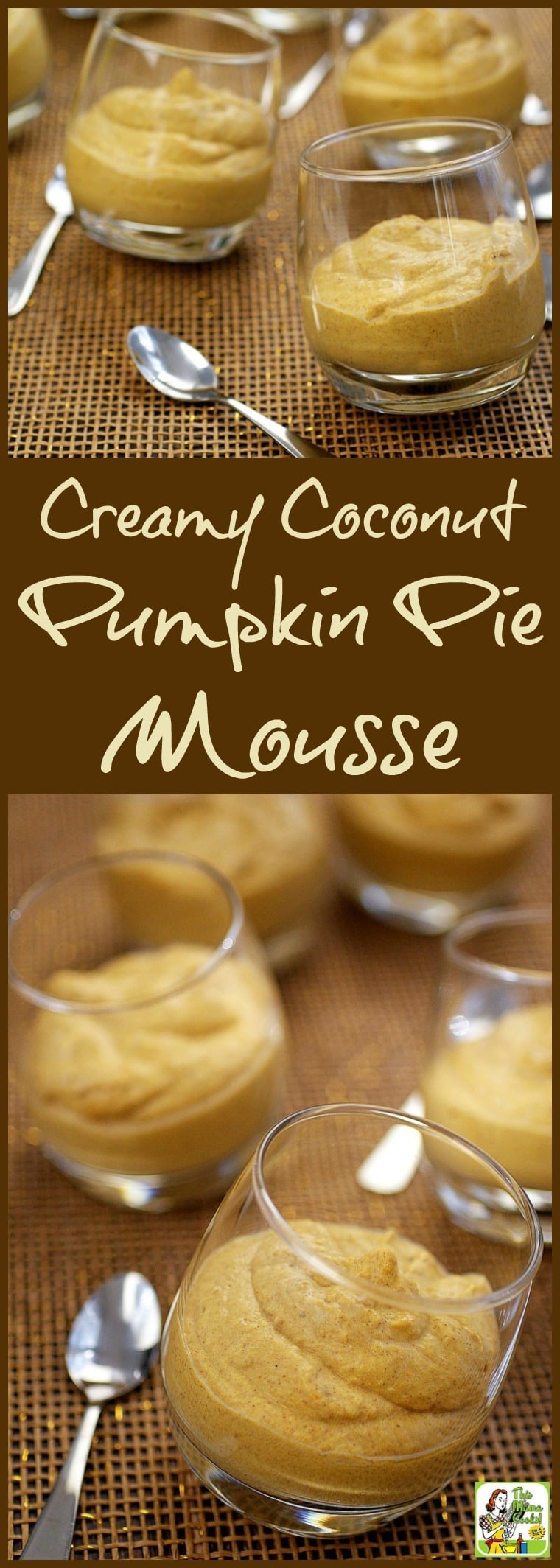 This Cream Coconut Pumpkin Pie Mousse recipe is vegan, gluten free, dairy free, paleo, and sugar free. Bring it to your next Halloween, Fall or Thanksgiving party. Click here to get this healthy, easy to make dessert recipe!