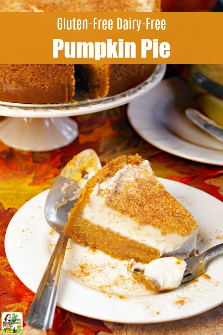 GLUTEN FREE DAIRY FREE PUMPKIN PIE