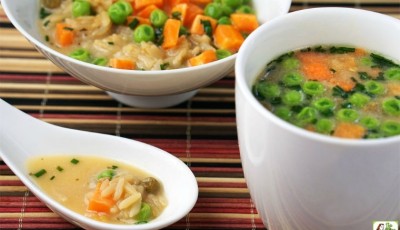 Quick & Easy Miso Soup with Rice & Vegetables Recipe