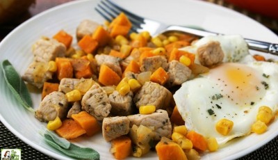 How to make a Sweet Potato Pork Hash recipe for brunch or brinner