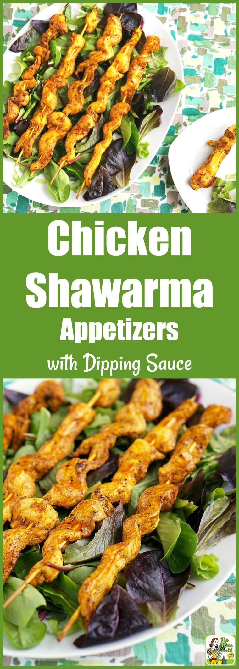 Chicken Shawarma Appetizers with Dipping Sauce