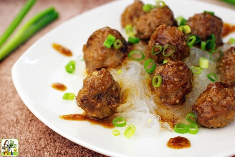 Gluten Free Asian Meatballs with Hoisin Sauce