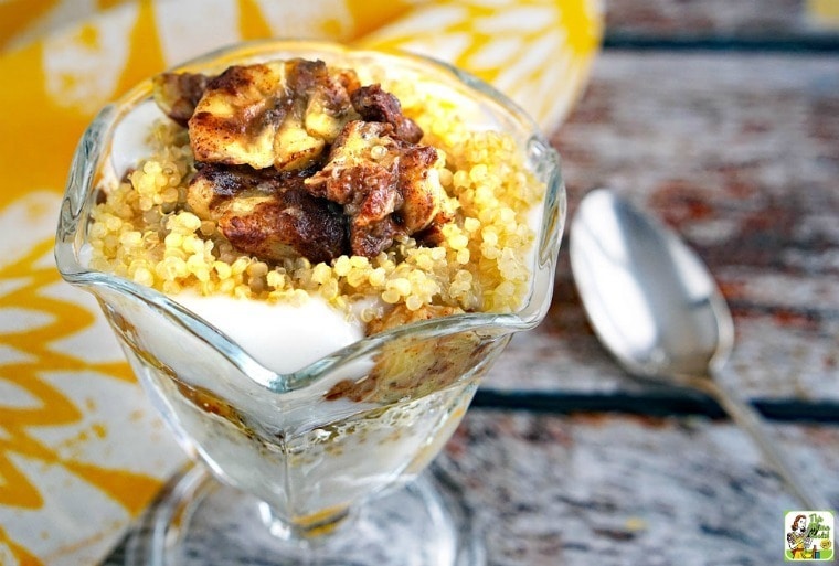 Banana and Yogurt Parfaits with Quinoa | This Mama Cooks! On a Diet™