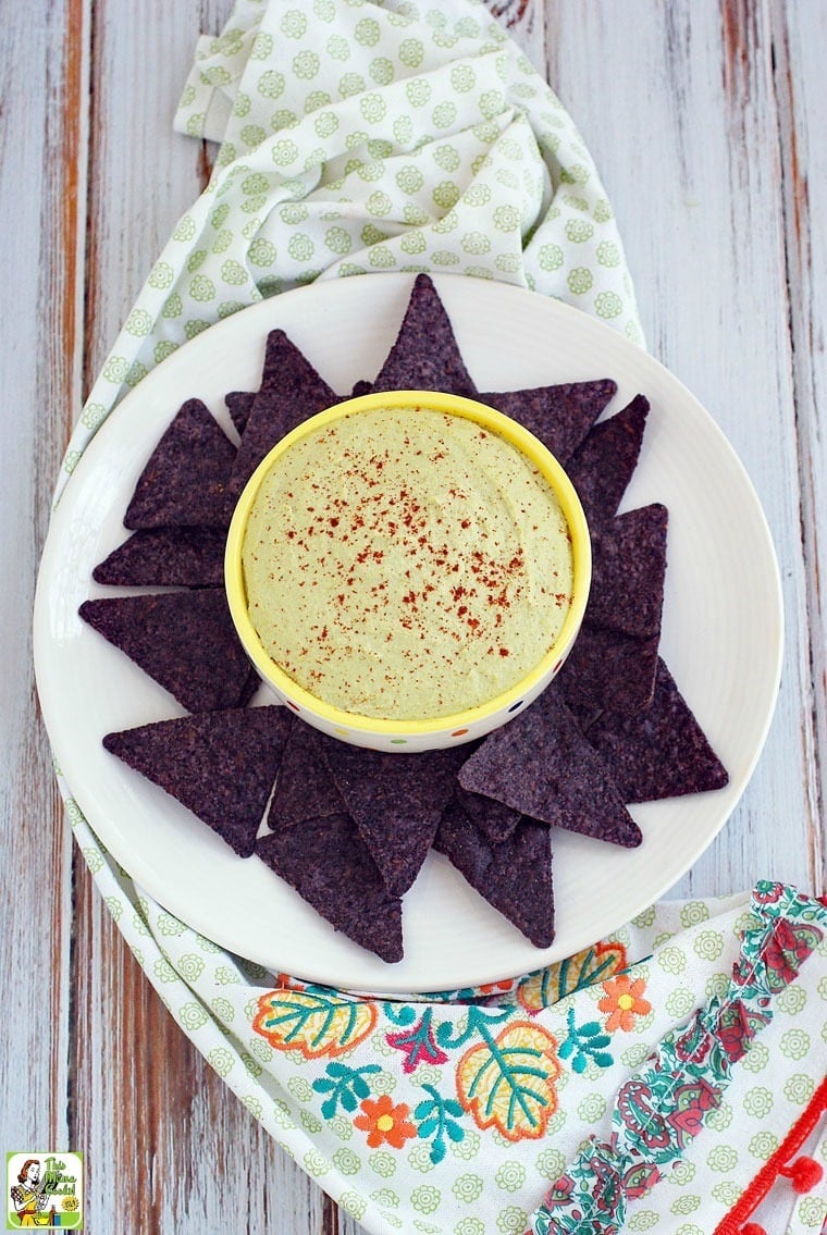 Try this Easy Edamame Hummus recipe at your party! This Mama Cooks