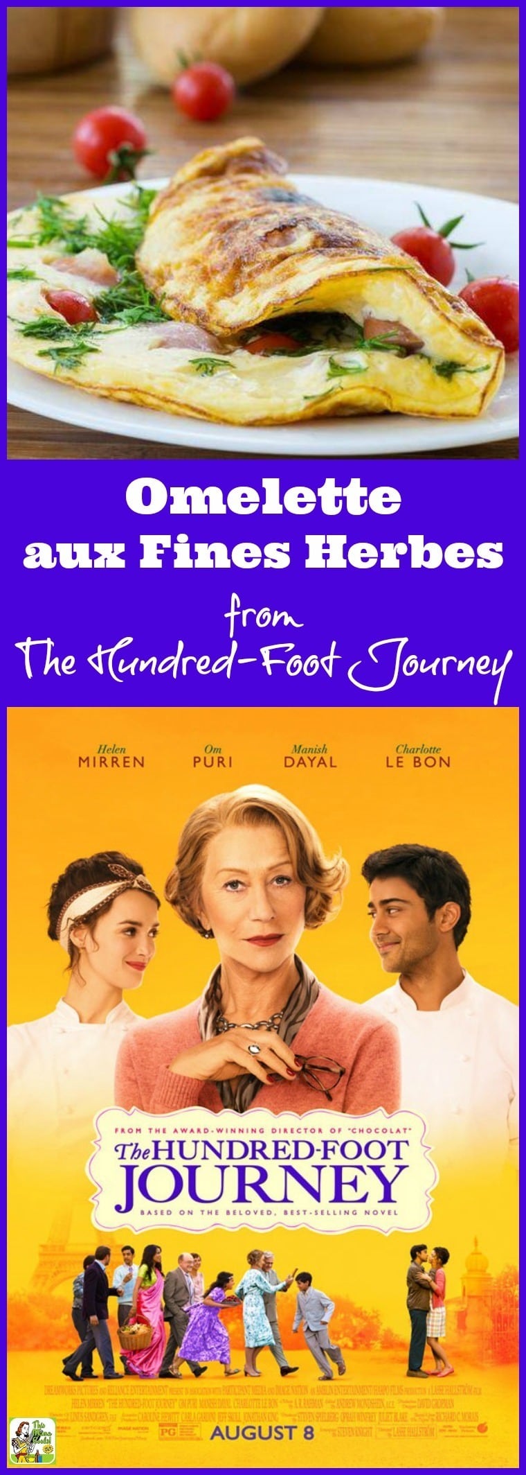 Omelette aux Fines Herbes. This easy omelette recipe is inspired by The Hundred-Foot Journey movie.