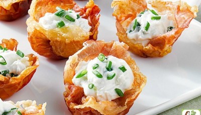 Amazing Prosciutto Cups Appetizer Recipe with Goat Cheese Mousse