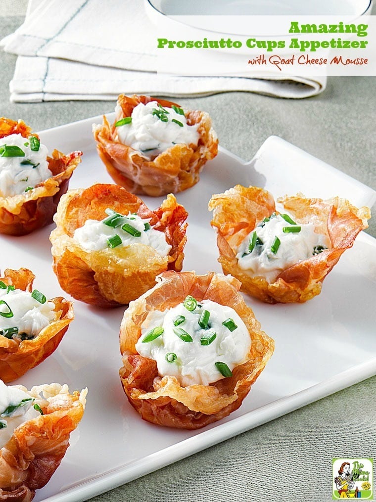 Amazing Prosciutto Cups Appetizer Recipe with Goat Cheese Mousse | This ...