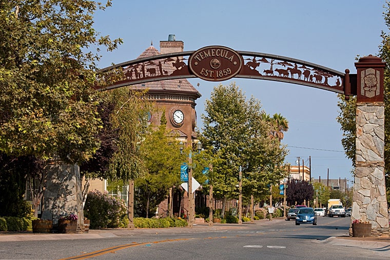 Gateway to Temecula, California.
