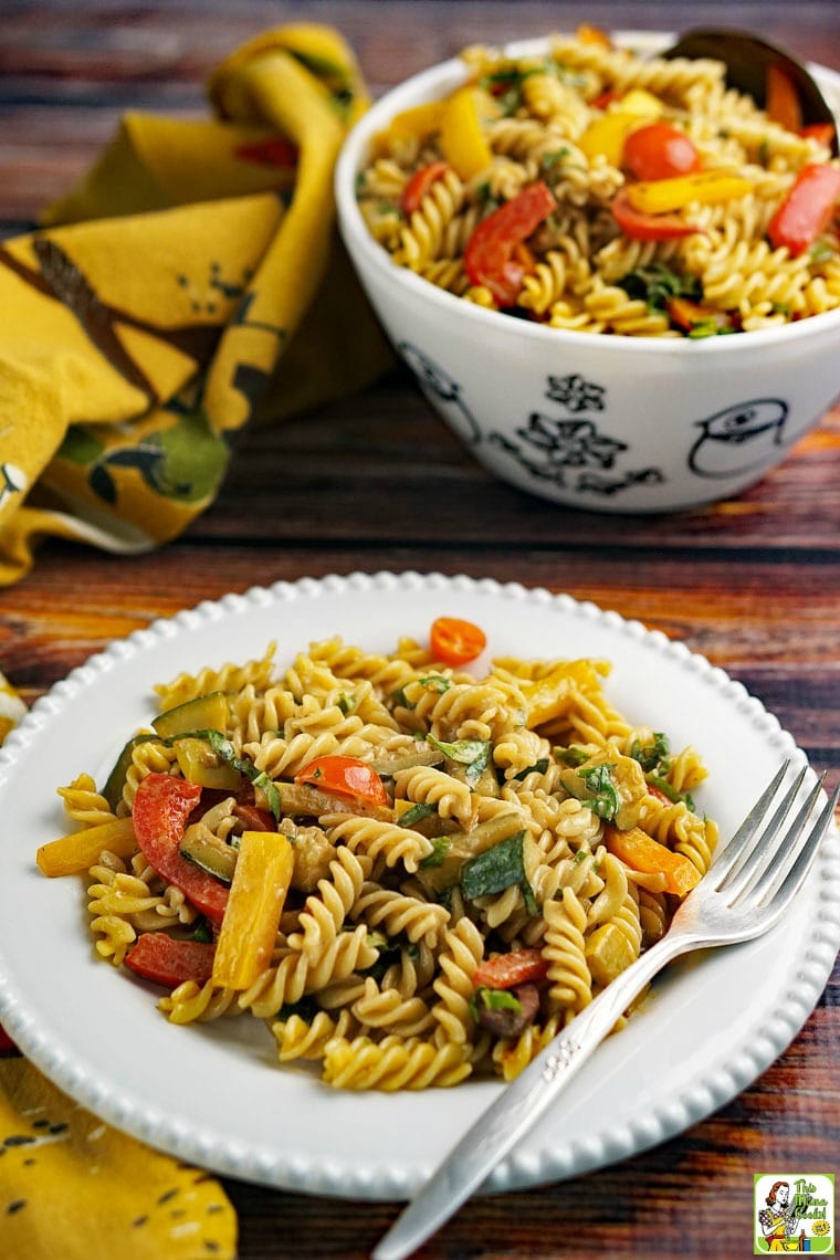 Pasta Salad with Roasted Vegetables | This Mama Cooks! On a Diet™