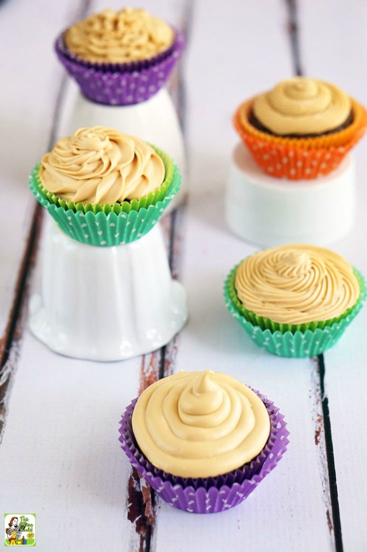 Gluten Free Chocolate Cupcakes with Dulce de Leche Frosting