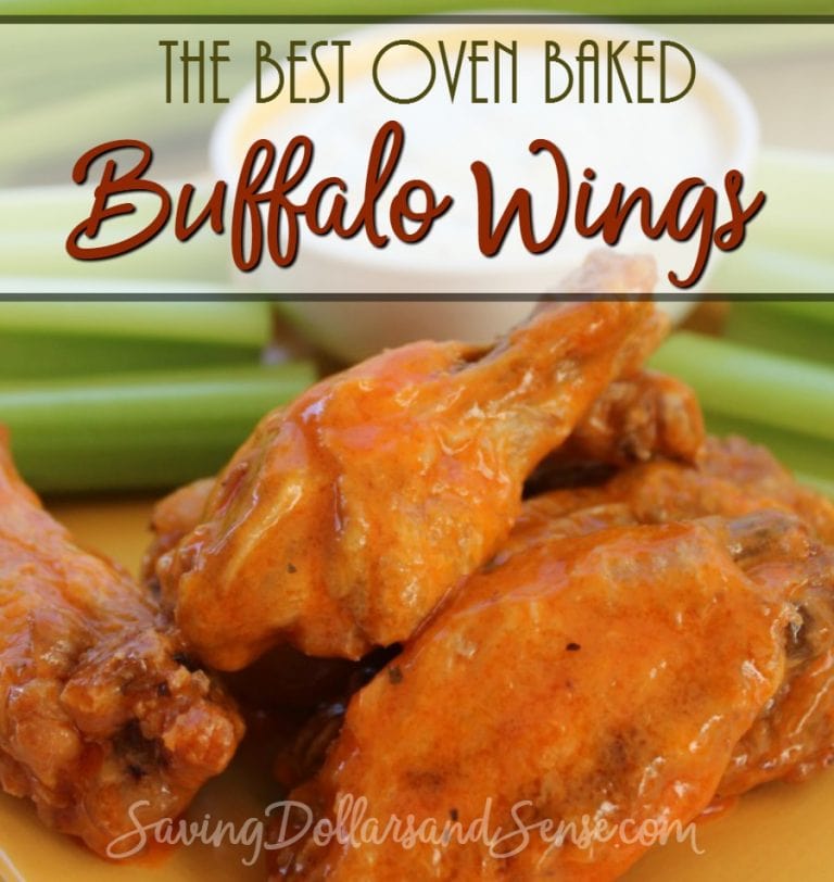 Pile of Best Oven Baked Buffalo Wings.