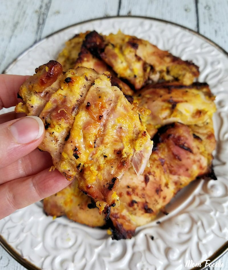 Plate of Turmeric Greek Yogurt Grilled Chicken.