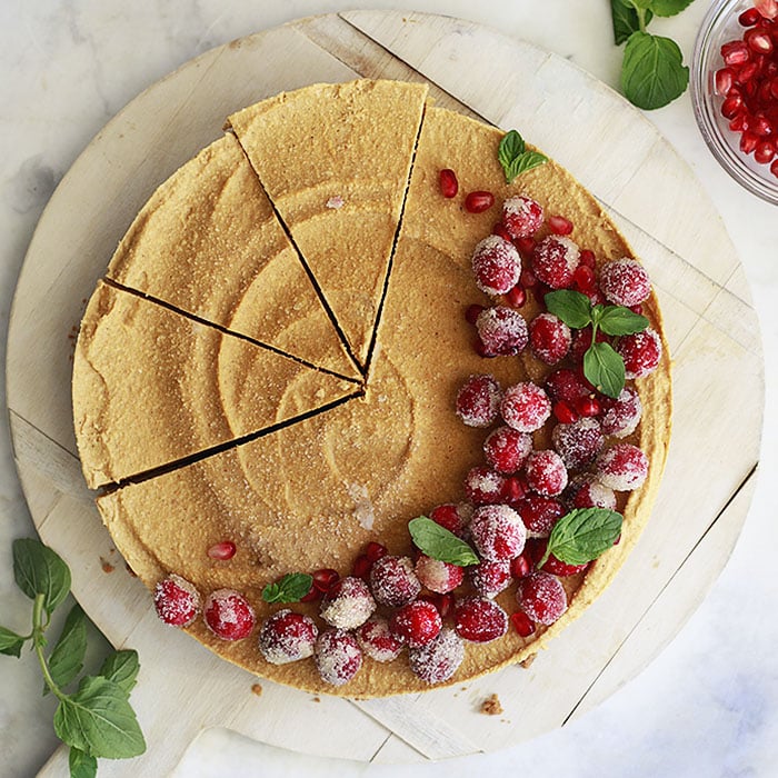 Vegan Pumpkin Cheesecake.