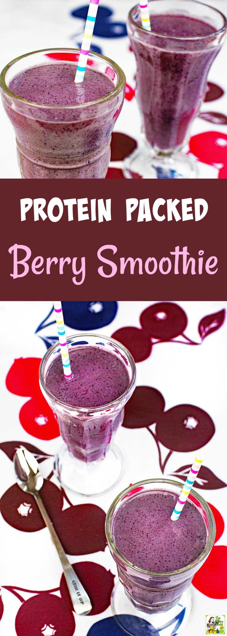 How to Make a Protein Packed Berry Smoothie. Do you love berry smoothies? Check out how to make this berries smoothie recipe using frozen berries and a vegan, dairy-free protein powder. Makes a terrific on the go breakfast or snack. #smoothie #berries #vegan #dairyfree #fruitsmoothie #berrysmoothie #proteinsmoothie