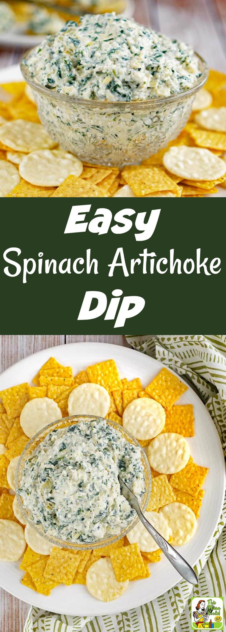 How to Make the Easiest Spinach Artichoke Dip Ever! You’ll love this spinach artichoke dip recipe! It's made with Plain Silk Almondmilk Yogurt Alternative and can be made completely vegan with a few simple changes. Your guests will love this delicious party appetizer and it can be made in 20 minutes! #yogurt #spinach #appetizer #dip #vegan #glutenfree #dairyfree
